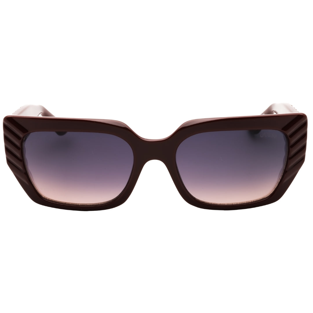 Guess Gu00254 69Z Shiny Bordeaux / Smoke Rose Gradient Sunglasses Female 55X18X135 One Size