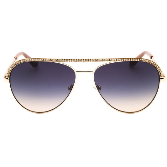 Guess Gu00271 32B Gold / Gradient Smoke Sunglasses Female 60X15X140 One Size