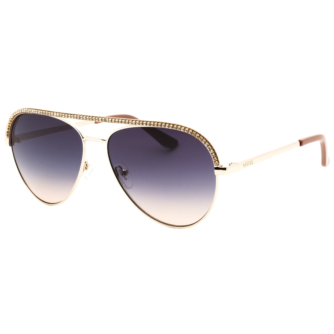 Guess Gu00271 32B Gold / Gradient Smoke Sunglasses Female 60X15X140 One Size