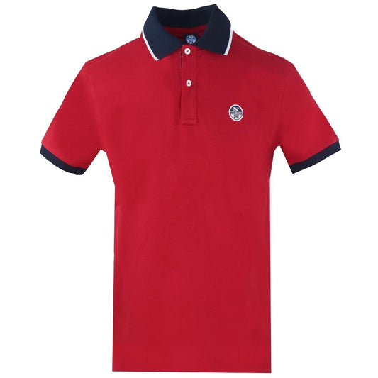 North Sails Contrast Collar Red Polo