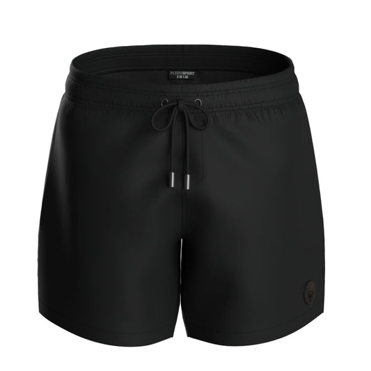 Plein Sport Magic Water Logo Medium Boardshort Black Swim Shorts