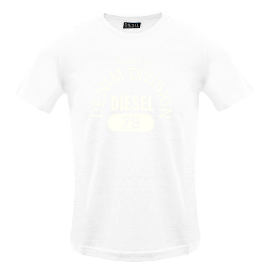 Diesel Monotone Property Of Denim Division White T-Shirt