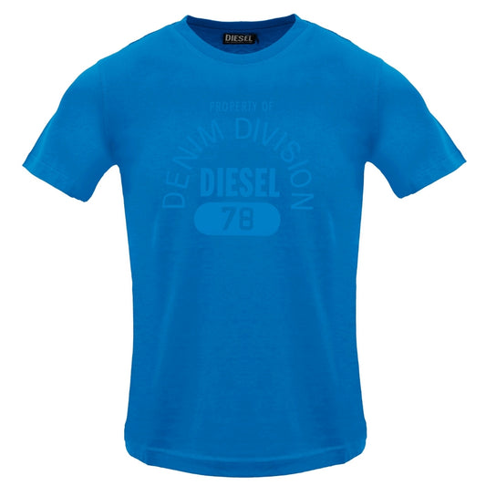 Diesel Monotone Property Of Denim Division Logo Blue Sapphire T-Shirt
