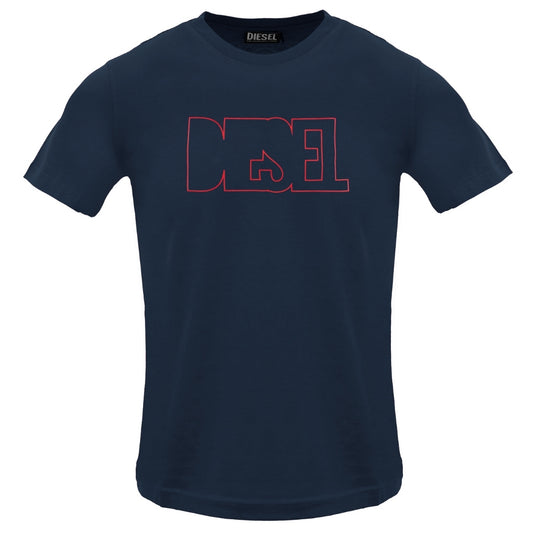 Diesel Outlined Logo Total Eclipse T-Shirt