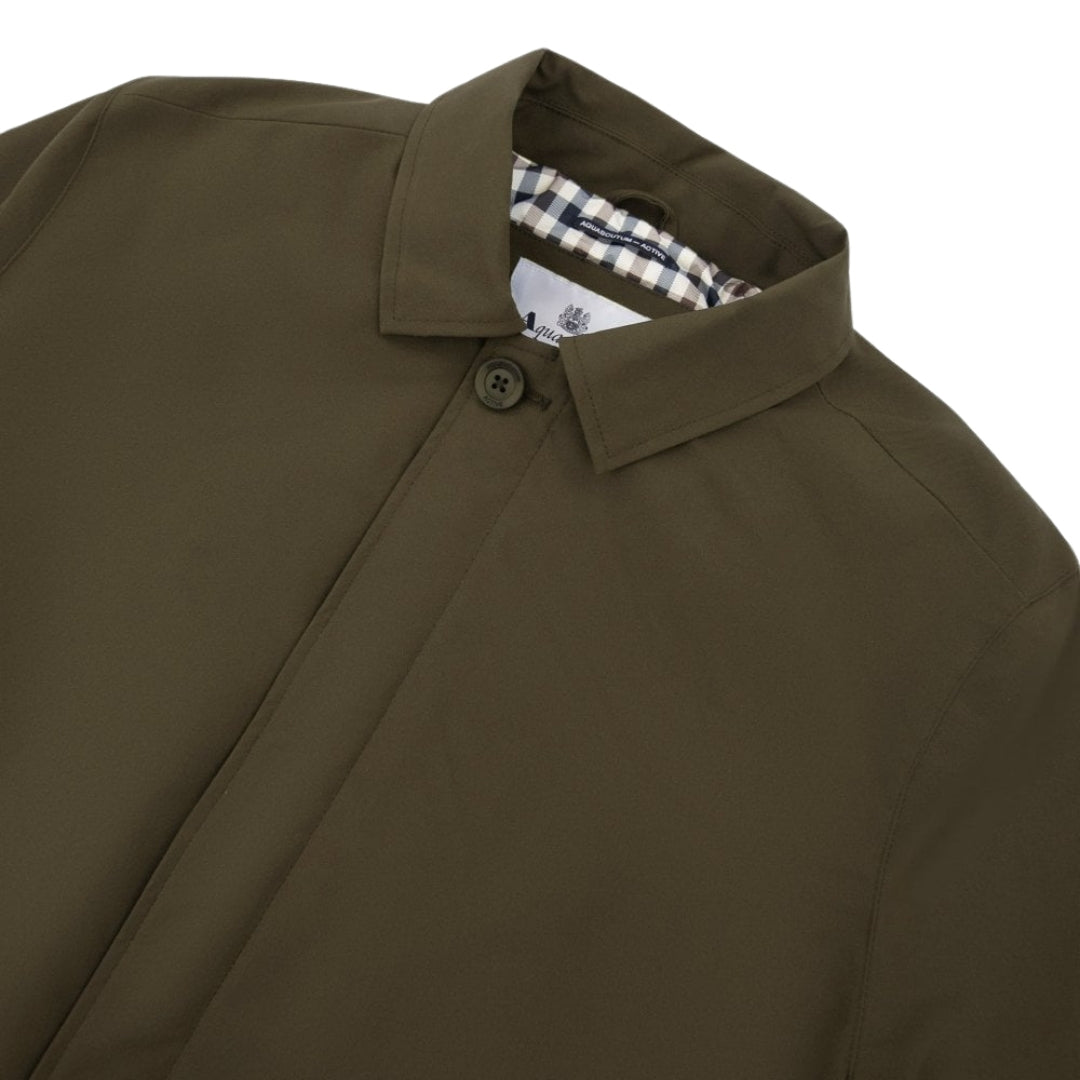 Aquascutum Active Shell Active Mid Trench Army Green S