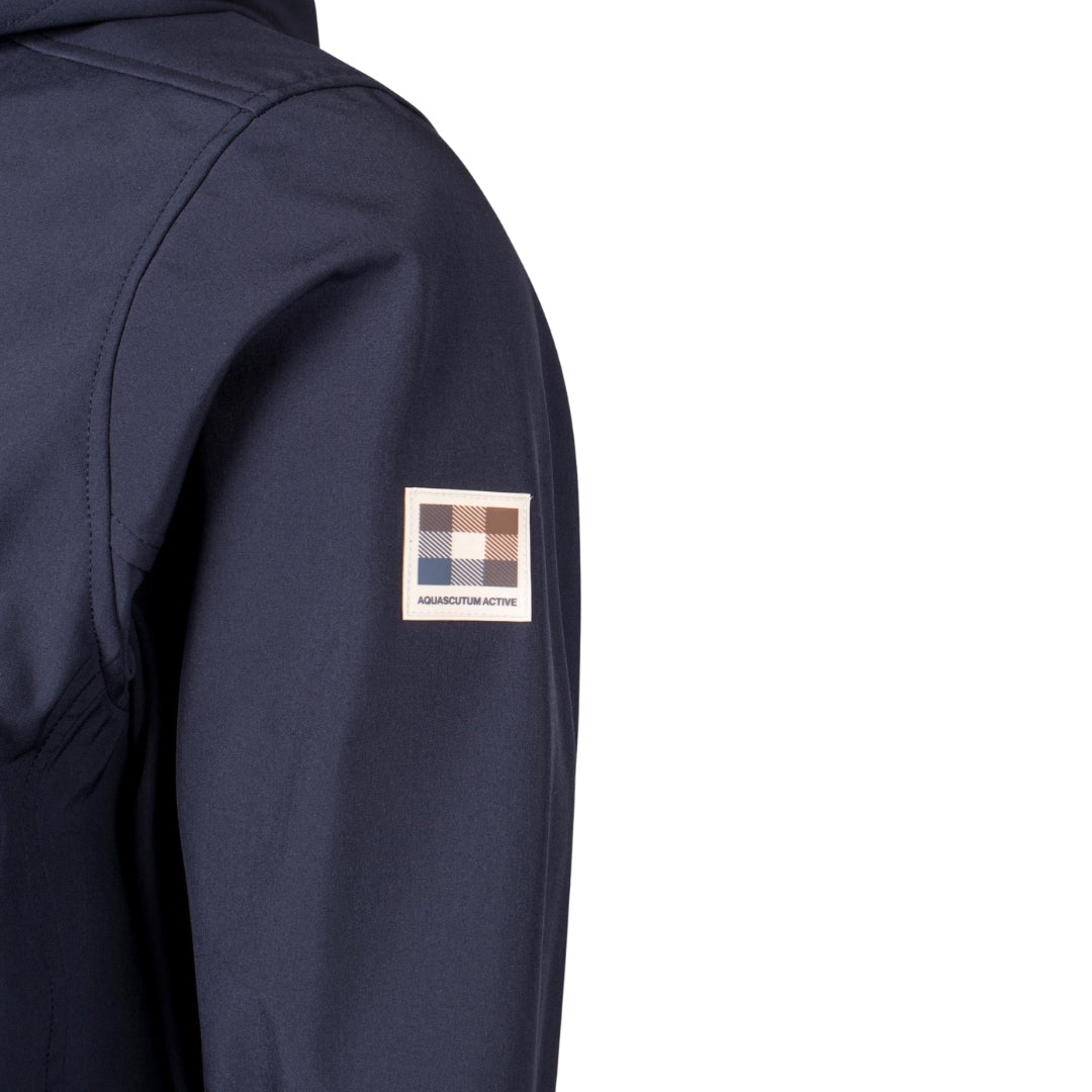 Aquascutum Active Shell Hybrid Hooded Jacket Navy S