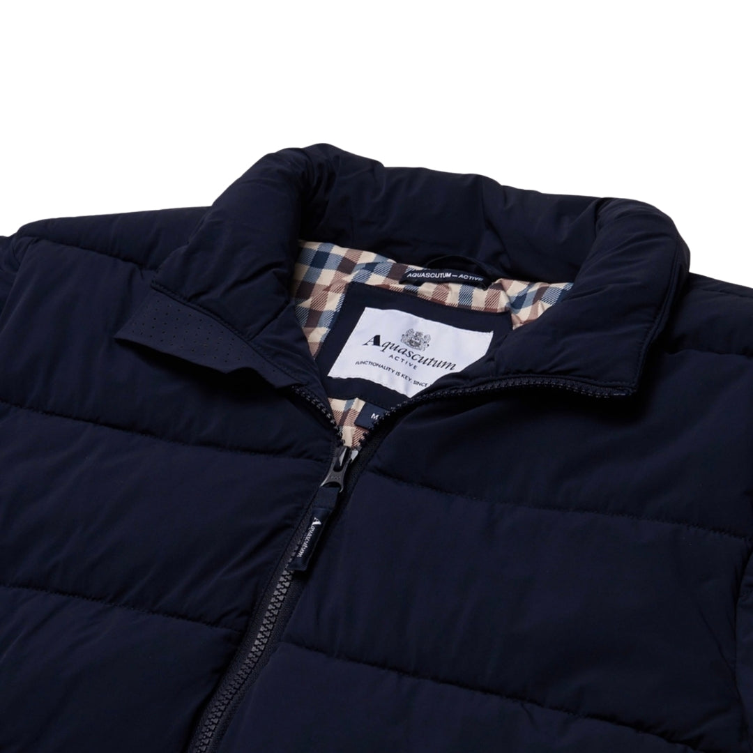 Aquascutum Active Sp Mockneck Puffer Jacket Navy S