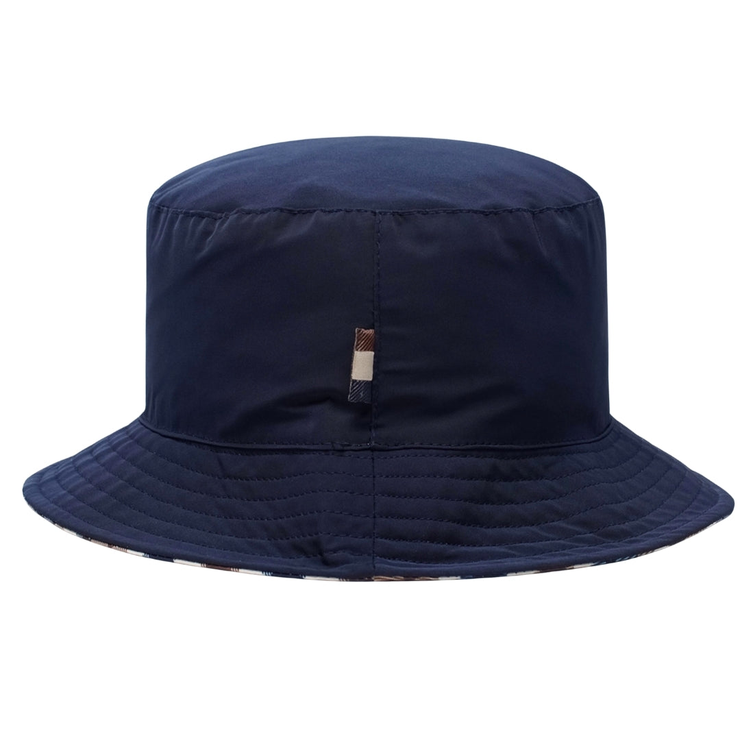 Aquascutum Active Active Reversible Bucket Navy Navy Hat L