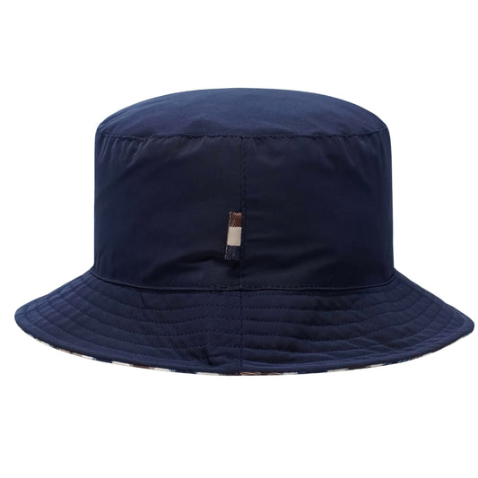 Aquascutum Active Active Reversible Bucket Navy Navy Hat L
