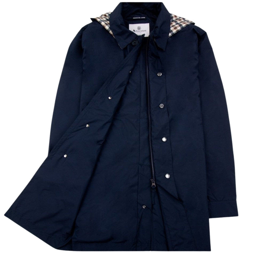 Aquascutum Active Active Packable Trench Navy Navy Blue Jacket S
