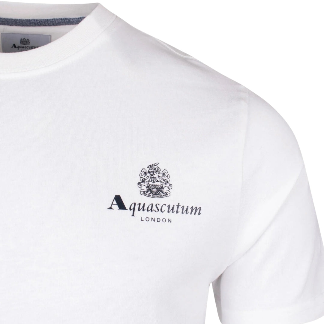 Aquascutum Active Active Small Logo T-Shirt Optical White White T-Shirt M