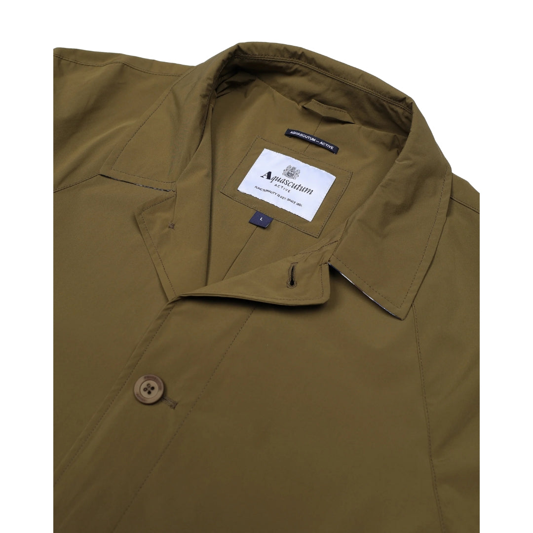 Aquascutum Active Stretch Caban Army Green XL