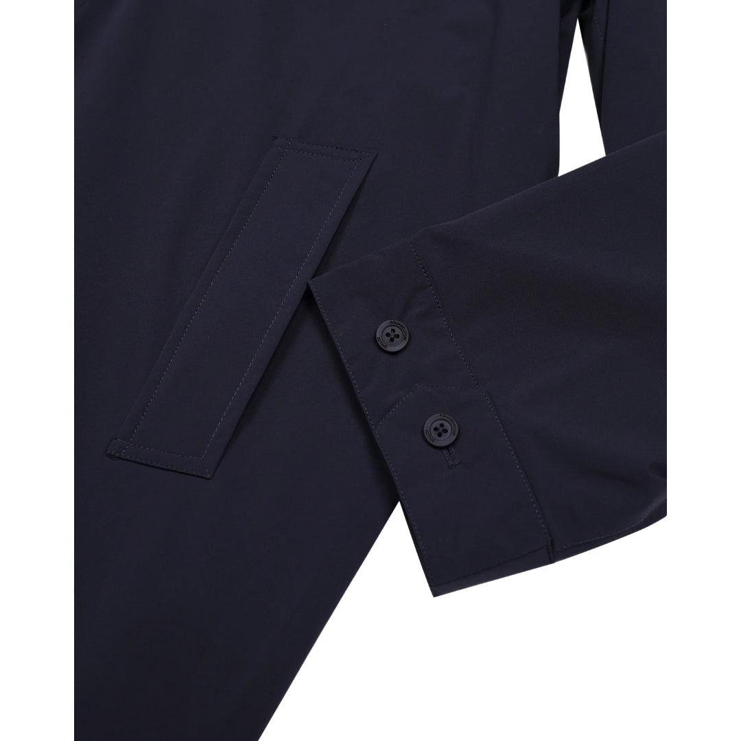 Aquascutum Active Stretch Caban Trench Coat Navy S