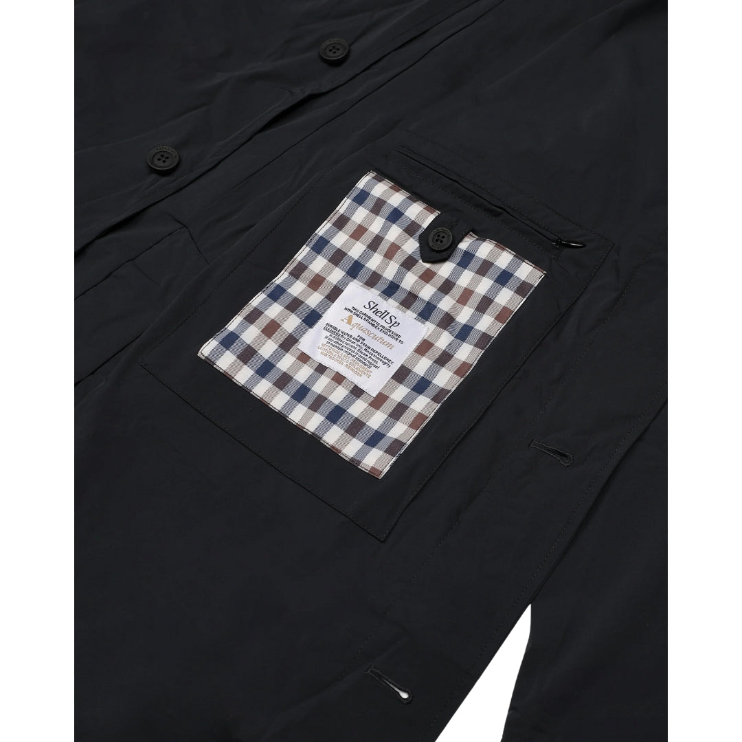 Aquascutum Active Stretch Caban Trench Coat Black L