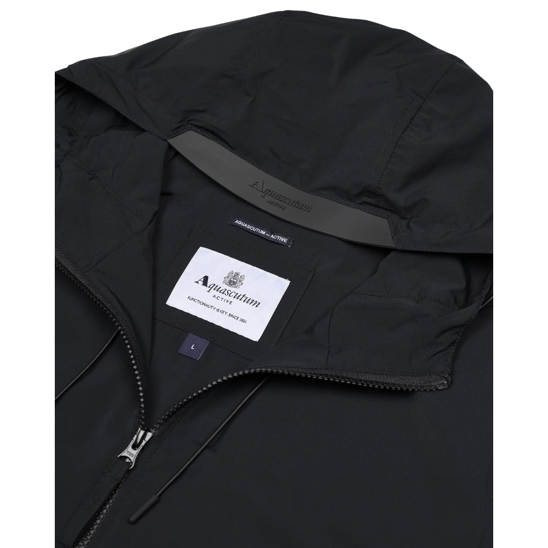 Aquascutum Active Hooded Stretch Windbreaker Navy M