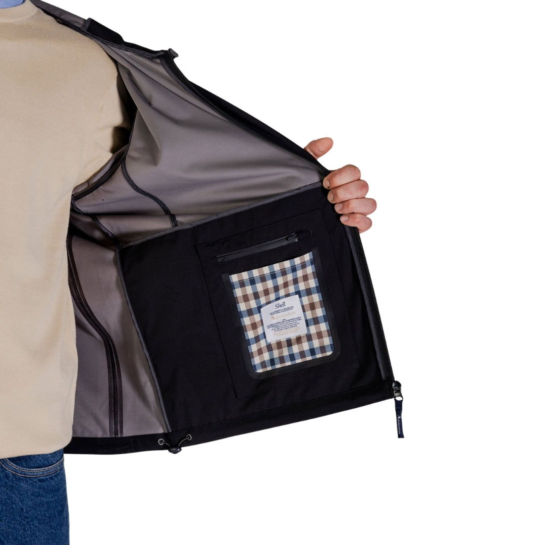 Aquascutum Active Hooded Stretch Windbreaker Black S