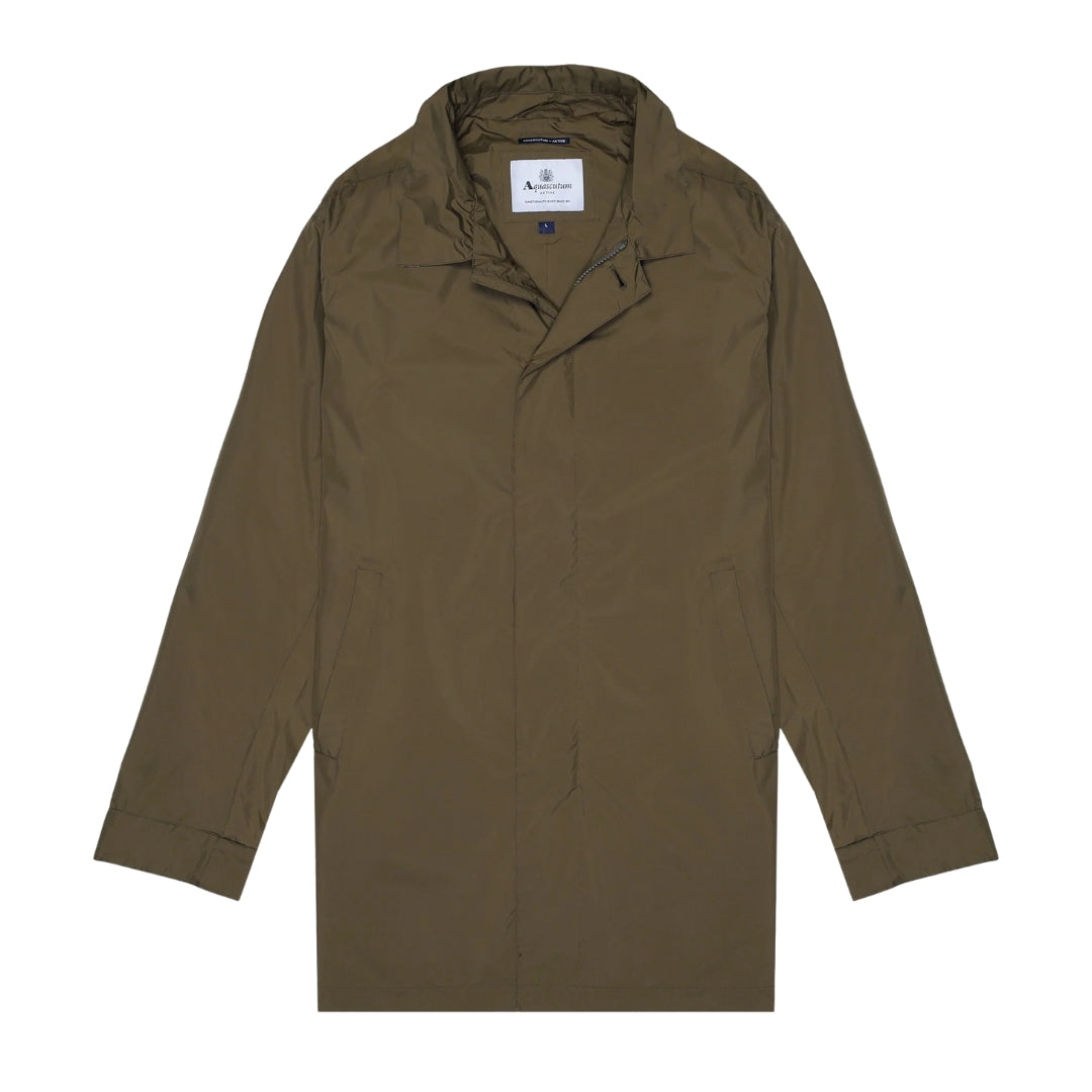 Aquascutum Active Rlg Packable Trench Army Green Jacket