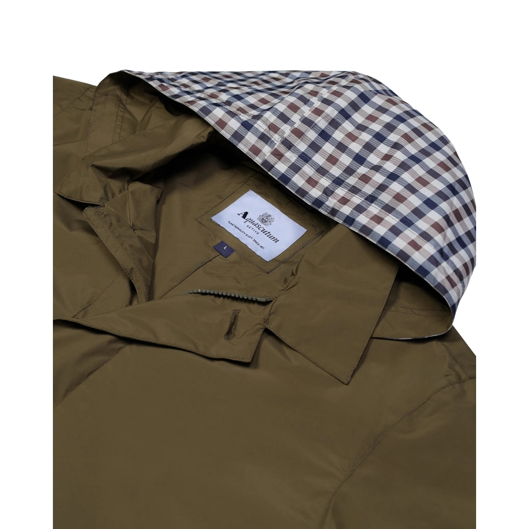 Aquascutum Active Rlg Packable Trench Army Green Jacket