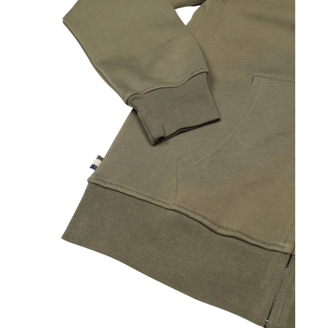 Aquascutum Active Small Logo Full Zip Army Green L