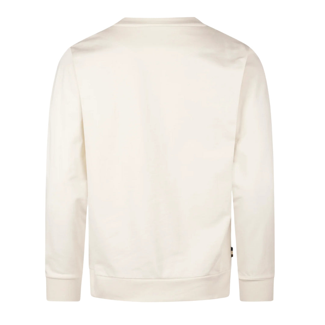 Aquascutum Active Iconic Pocket Crewneck Old White M