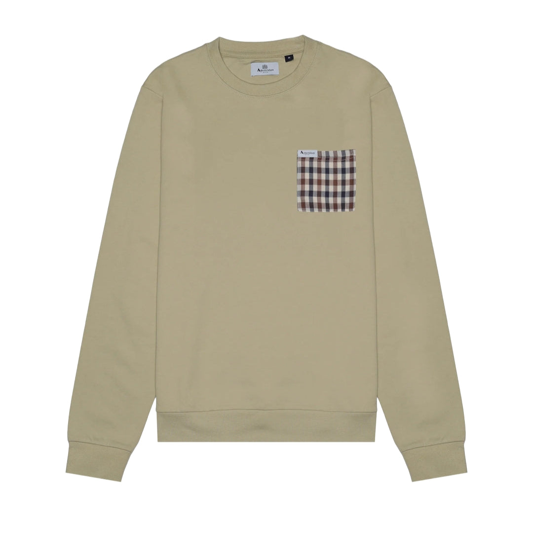 Aquascutum Active Iconic Pocket Crewneck Beige M