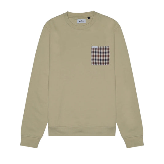 Aquascutum Active Iconic Pocket Crewneck Beige M