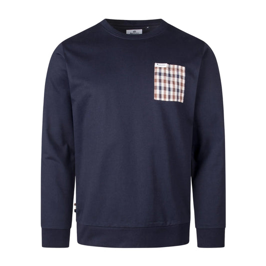 Aquascutum Active Iconic Pocket Crewneck Navy M
