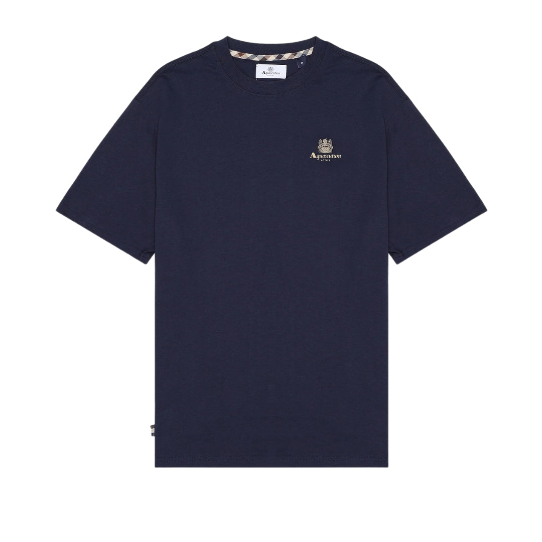 Aquascutum Active Small Logo T-Shirt Navy M