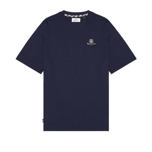 Aquascutum Active Small Logo T-Shirt Navy M