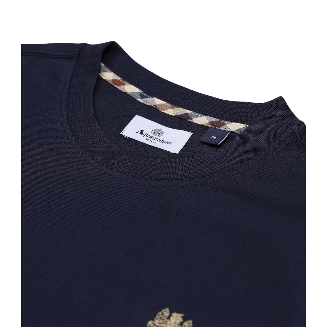Aquascutum Active Small Logo T-Shirt Navy M