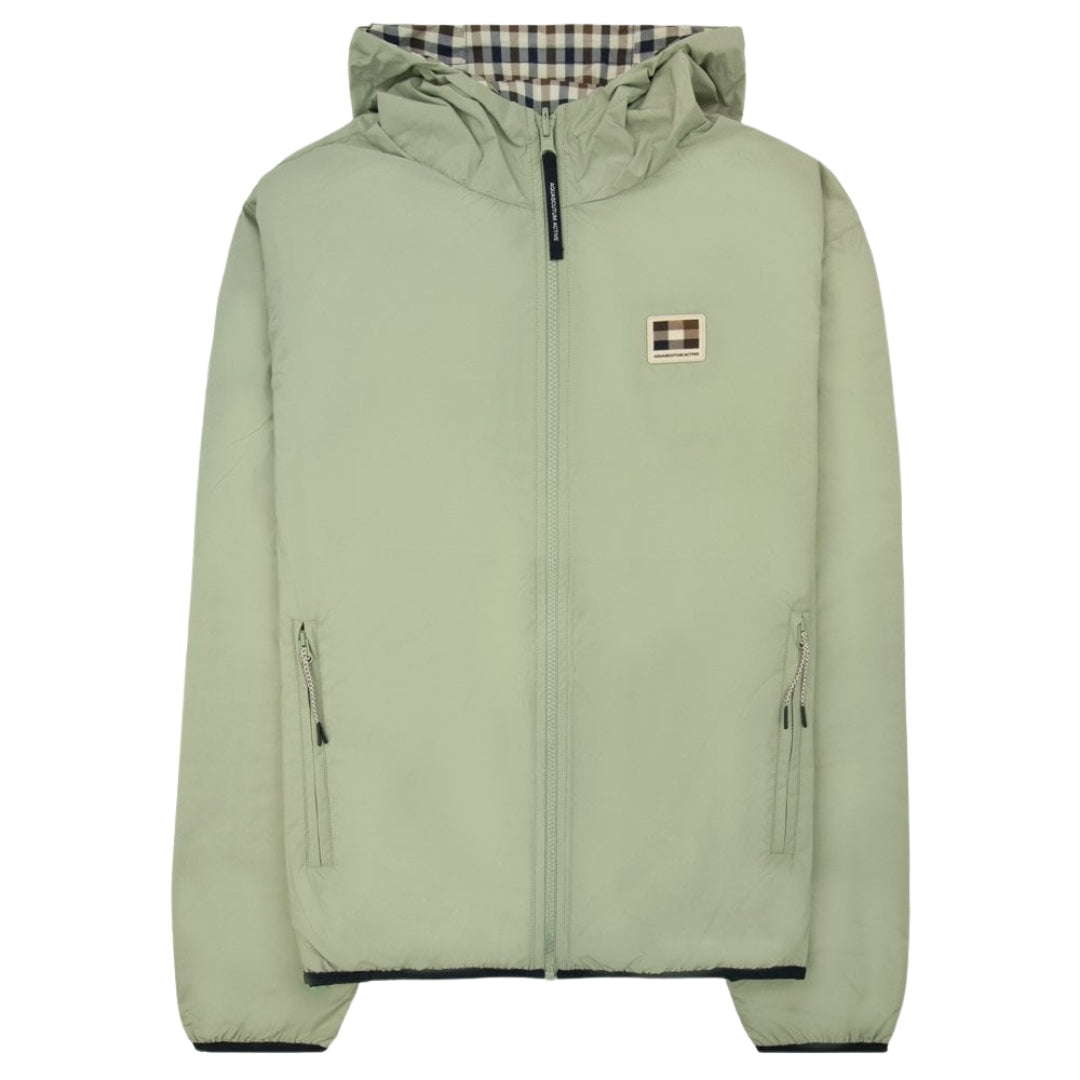 Aquascutum Active RLG BADGE REVERSIBLE SAILOR AA_B006_JK017 34 Salvia (Light Green) Jacket Mens XXXL