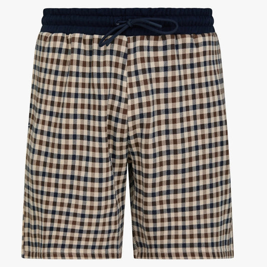 Aquascutum Active CLUB CHECK SHORTS AA_B006_SP006 28 Club Check (Beige) Shorts Mens S