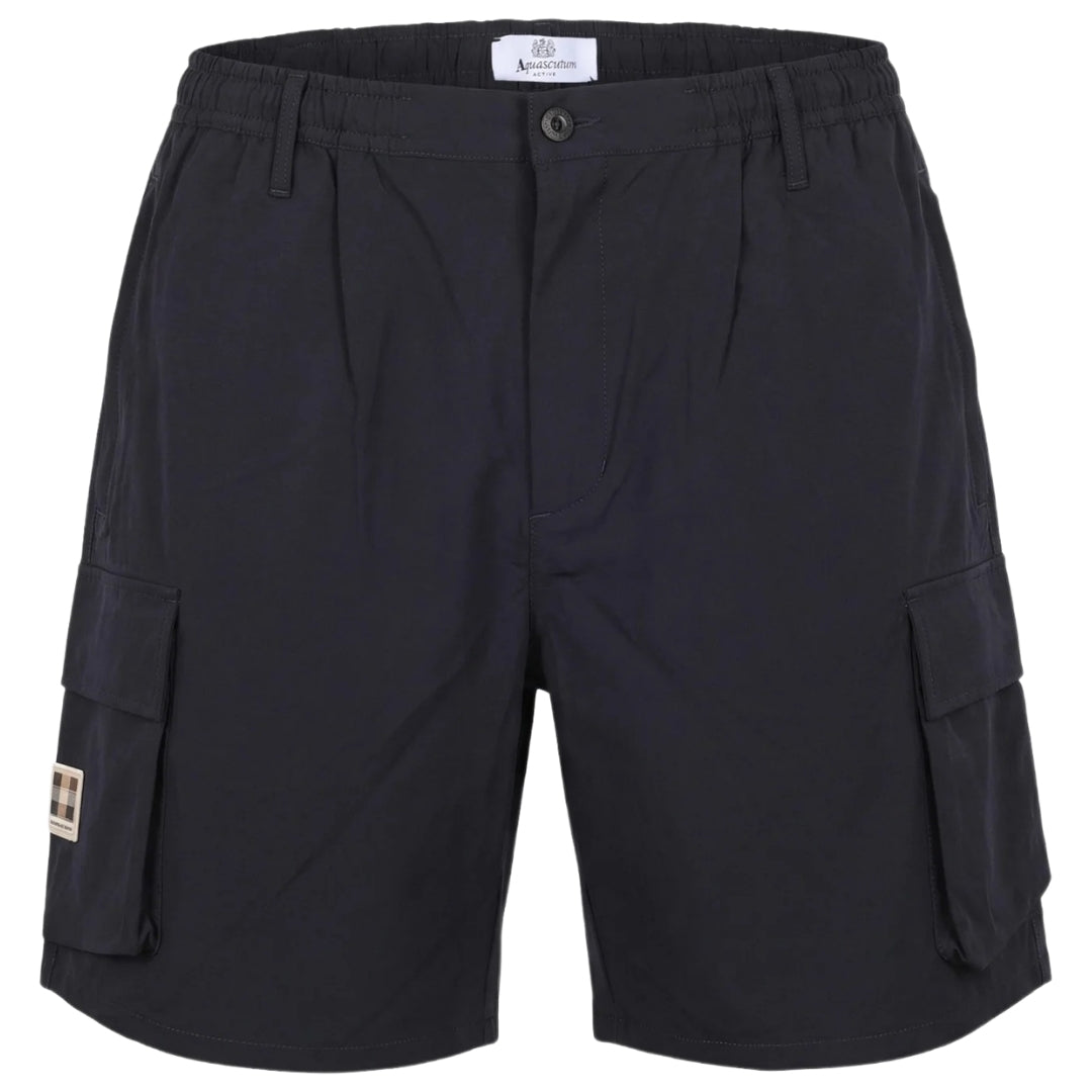 Aquascutum Active SHELL SP SHORT PANT AA_B006_SP011 16 Black Shorts Mens S