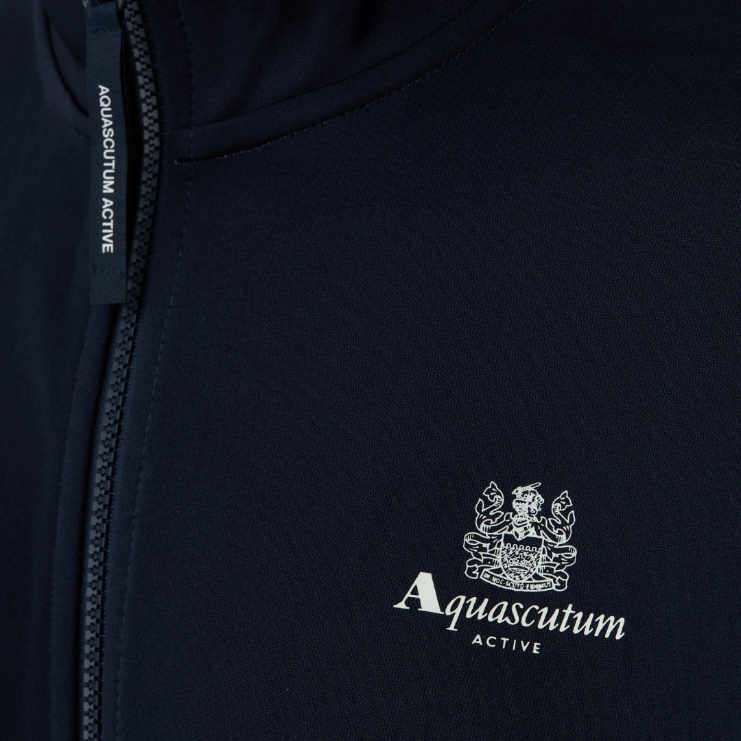 Aquascutum Active CREST TAPE TRACK TOP AA_B006_SW018 11 Navy Zip Sweater Mens S