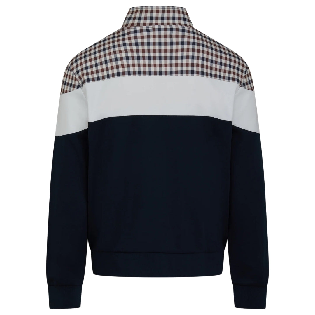 Aquascutum Active CC SHOULDER TRACK TOP AA_B006_SW019 11 Navy Zip Sweater Mens S