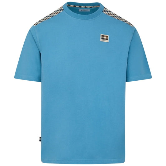 Aquascutum Active INSERT LAMINA T-SHIRT AA_B006_TS005 18 Avio (BLUE) T-Shirt Mens M