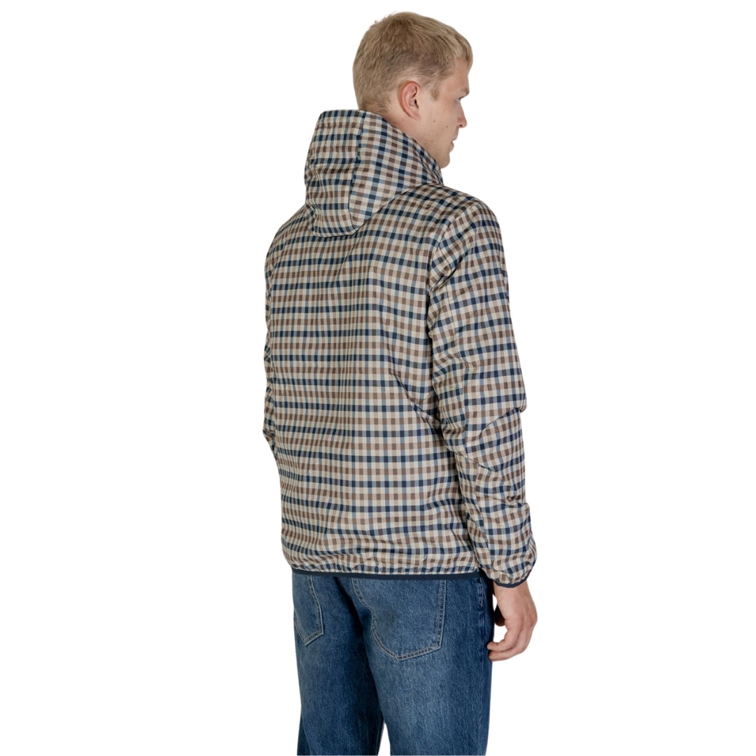 Aquascutum Active Sailor Check Reversible Jacket Navy Navy Blue Jacket M