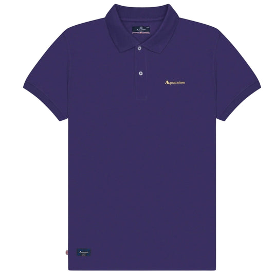 Aquascutum Active Active Cotton Polo Dry-Fit Purple Purple Polo Shirt S