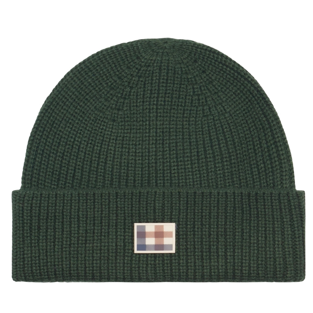 Aquascutum Active Active Label Beanie Army Green Green Beanie Hat One Size