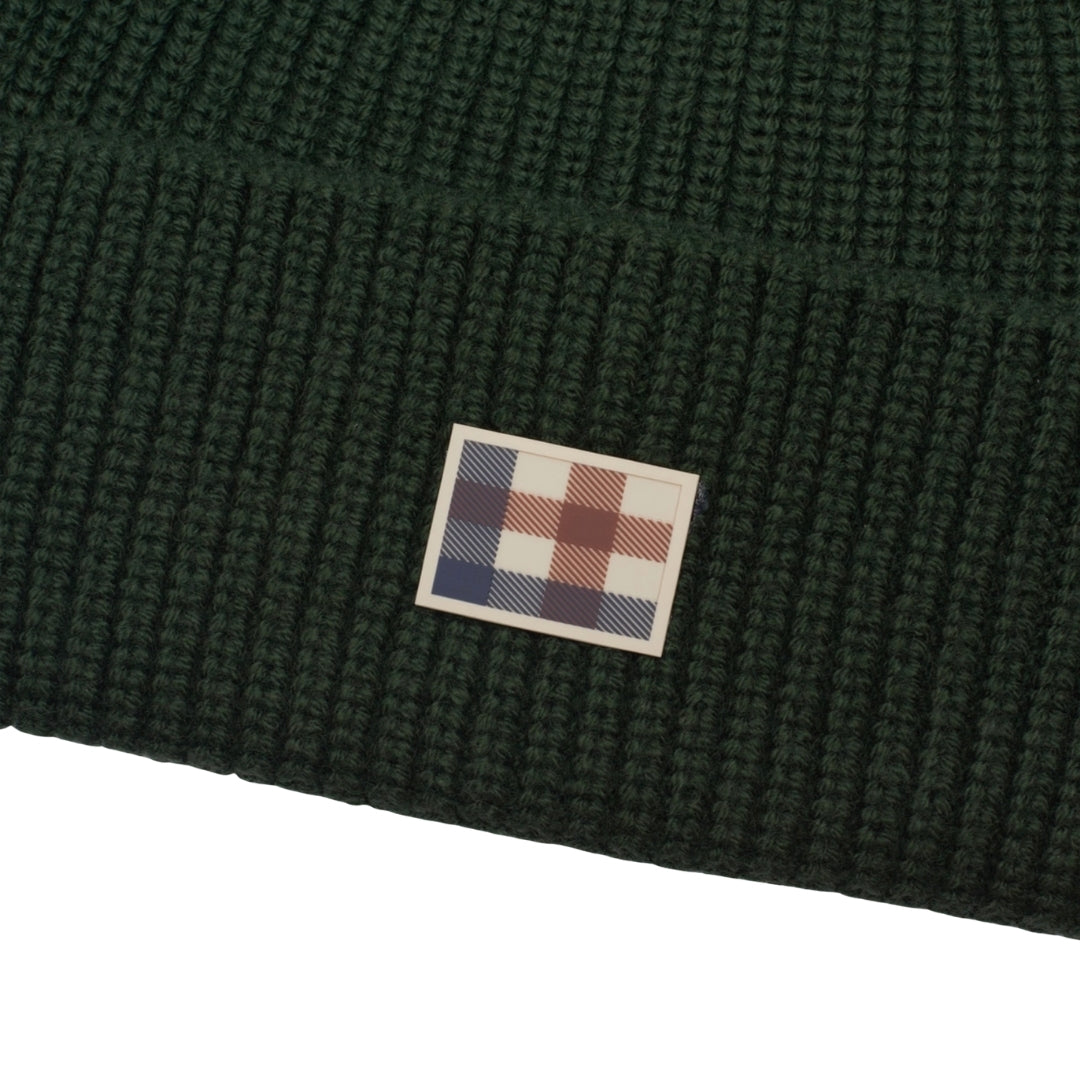 Aquascutum Active Active Label Beanie Army Green Green Beanie Hat One Size