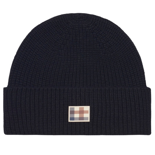 Aquascutum Active Active Label Beanie Black Black Beanie Hat One Size