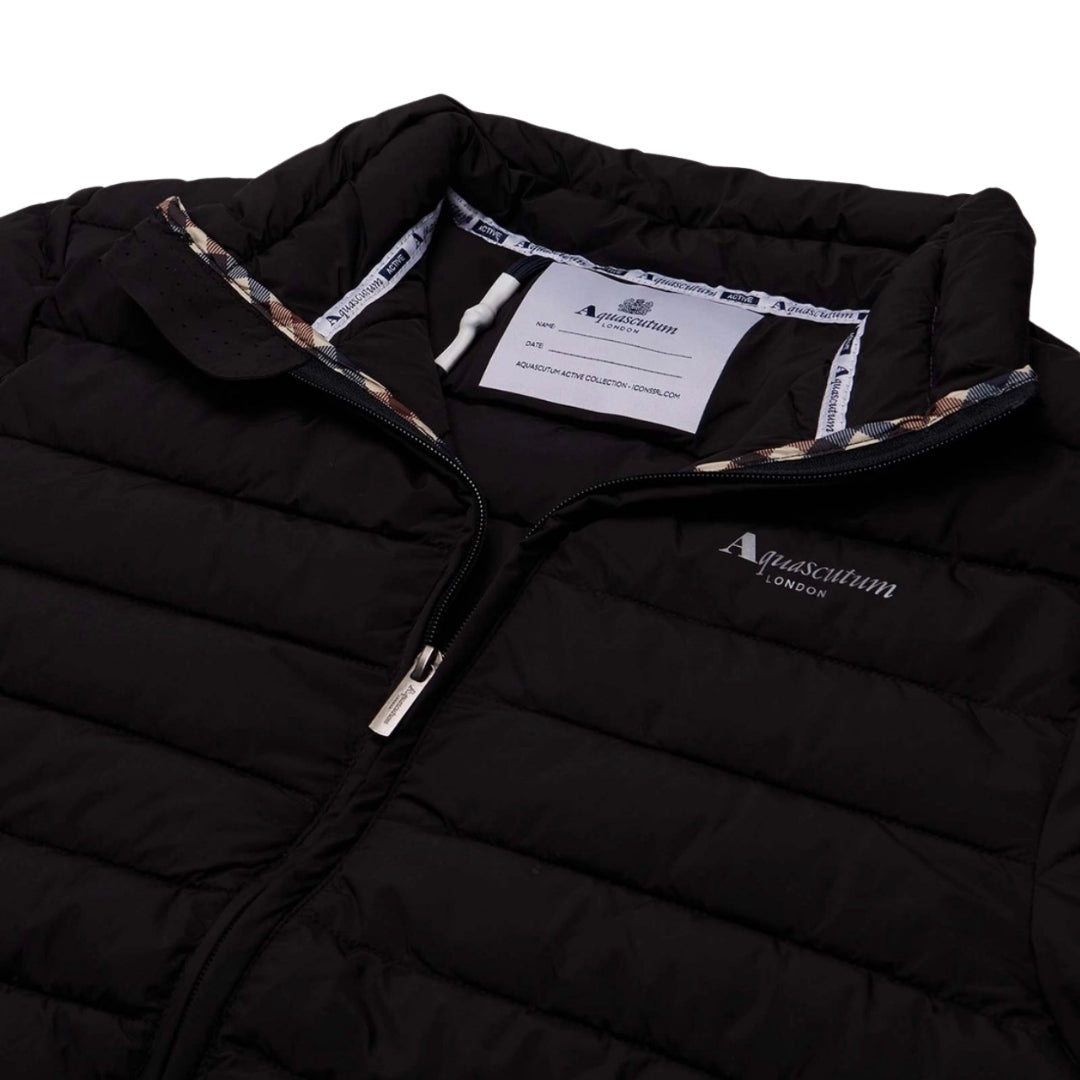 Aquascutum Active Active100Gr Mock Neck Jacket Black S