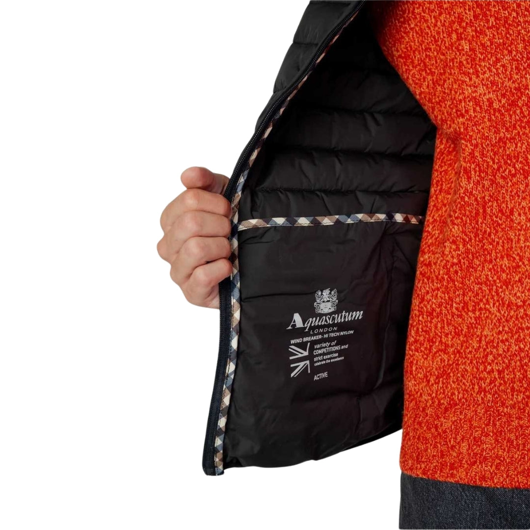 Aquascutum Active Active100Gr Mock Neck Jacket Black S