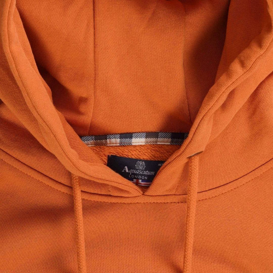 Aquascutum Active Active Small Logo Hoodie Fleece Rust S