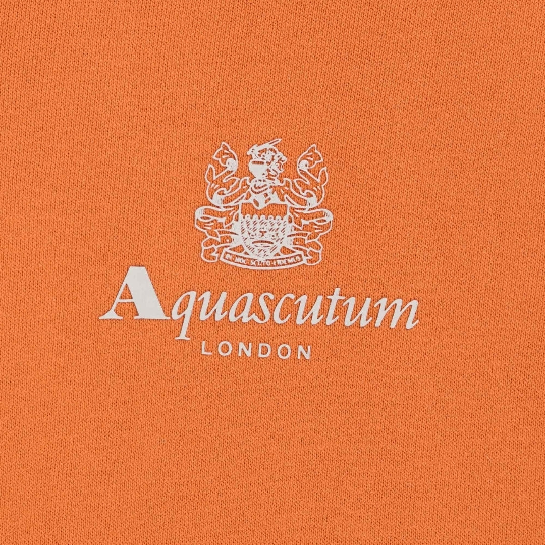 Aquascutum Active Active Small Logo Hoodie Fleece Rust S