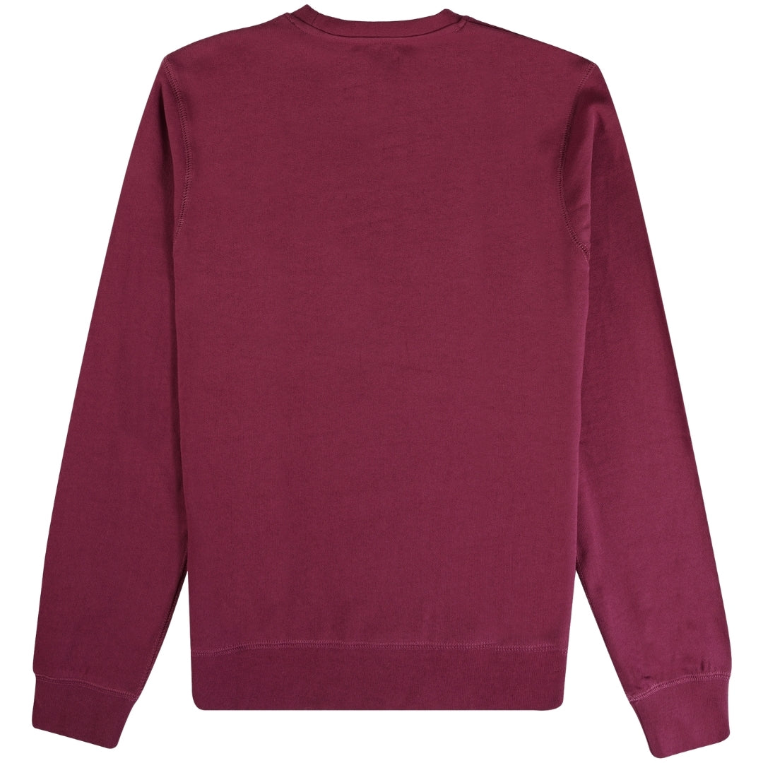 Aquascutum Active Active Big Logo Crew Neck Fleece Cordovan S