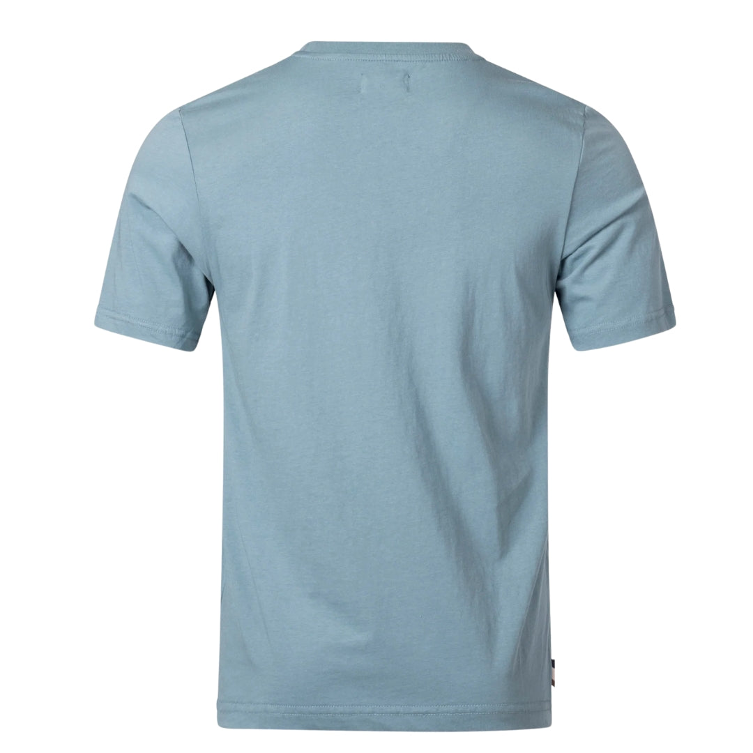 Aquascutum ACTIVE CHECK POCKET T-SHIRT FW23 TS004 18 Blue T-Shirt Mens S