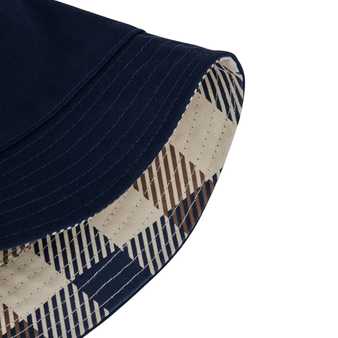 Aquascutum Active COTTON REVERSIBLE BUCKET HAT AA_ICON_CP026 11 Navy Hat Mens S/M