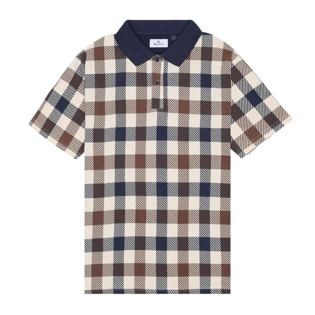 Aquascutum Active Macro Iconic Polo Navy M