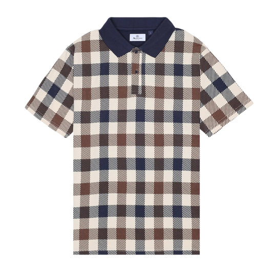 Aquascutum Active Macro Iconic Polo Navy M